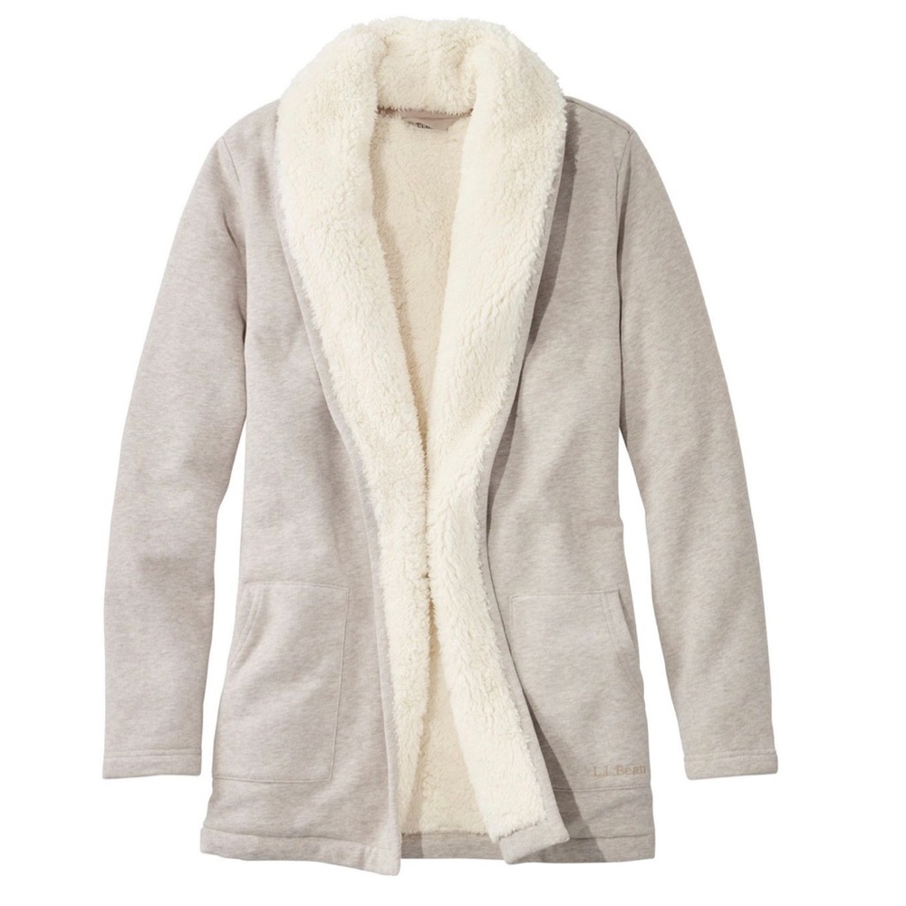 NWOT L.L. Bean 1912 Sherpa Lined Cardigan